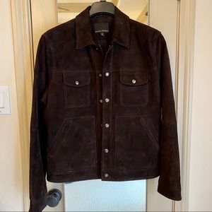 BANANA REPUBLIC Brown Suede Mens Jacket size M